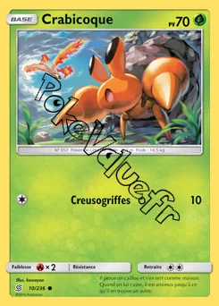 Carte Pokémon Crabicoque n°10 de la série Harmonie des Esprits