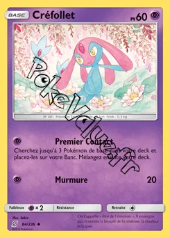 Carte Pokémon Créfollet n°84 de la série Harmonie des Esprits
