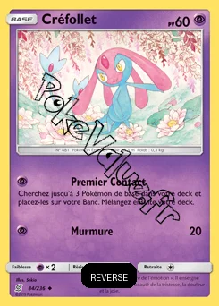 Carte Pokémon Créfollet Reverse n°84 de la série Harmonie des Esprits