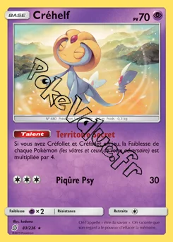 Carte Pokémon Créhelf n°83 de la série Harmonie des Esprits