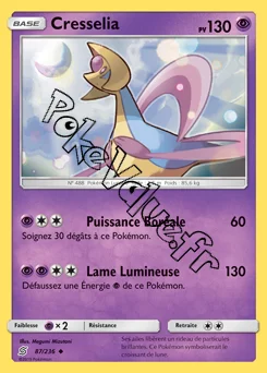 Carte Pokémon Cresselia  n°87 de la série Harmonie des Esprits