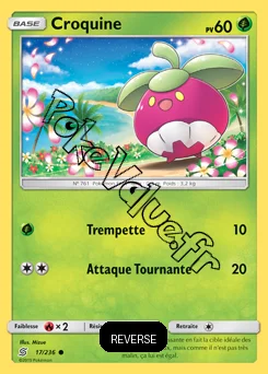Carte Pokémon Croquine Reverse n°17 de la série Harmonie des Esprits