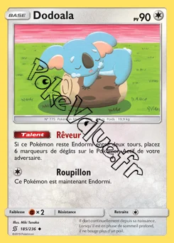 Carte Pokémon Dodoala n°185 de la série Harmonie des Esprits
