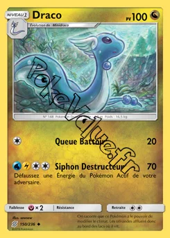 Carte Pokémon Draco n°150 de la série Harmonie des Esprits