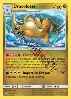 Carte Pokémon Dracolosse n°151 de la série Harmonie des Esprits