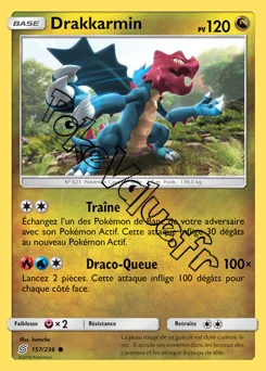 Carte Pokémon Drakkarmin n°157 de la série Harmonie des Esprits