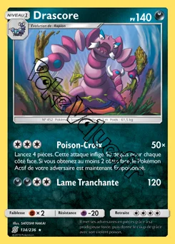 Carte Pokémon Drascore n°134 de la série Harmonie des Esprits