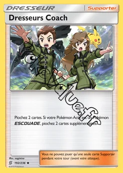 Carte Pokémon Dresseurs Coach n°192 de la série Harmonie des Esprits