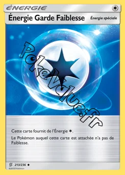 Carte Pokémon Énergie Garde Faiblesse n°213 de la série Harmonie des Esprits
