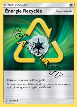 Carte Pokémon Énergie Recyclée n°212 de la série Harmonie des Esprits