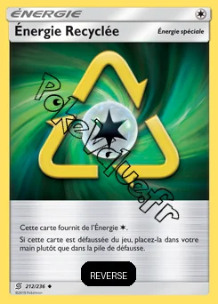 Carte Pokémon Énergie Recyclée Reverse n°212 de la série Harmonie des Esprits