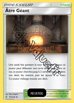 Carte Pokémon Être Géant Reverse n°197 de la série Harmonie des Esprits