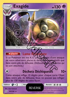 Carte Pokémon Exagide Reverse n°95 de la série Harmonie des Esprits