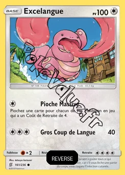 Carte Pokémon Excelangue Reverse n°161 de la série Harmonie des Esprits