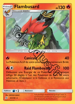 Carte Pokémon Flambusard n°32 de la série Harmonie des Esprits