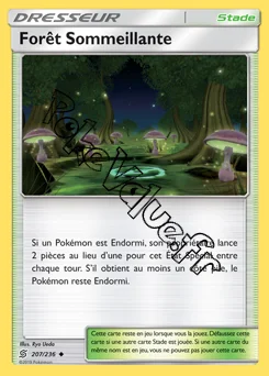 Carte Pokémon Forêt Sommeillante n°207 de la série Harmonie des Esprits