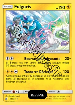Carte Pokémon Fulguris Reverse n°68 de la série Harmonie des Esprits