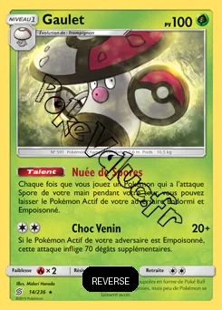 Carte Pokémon Gaulet Reverse n°14 de la série Harmonie des Esprits