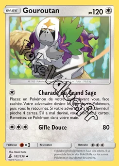 Carte Pokémon Gouroutan n°182 de la série Harmonie des Esprits
