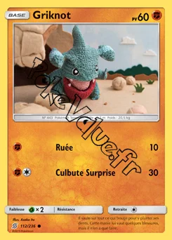 Carte Pokémon Griknot n°112 de la série Harmonie des Esprits