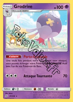 Carte Pokémon Grodrive n°81 de la série Harmonie des Esprits