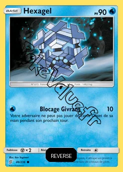 Carte Pokémon Hexagel Reverse n°46 de la série Harmonie des Esprits