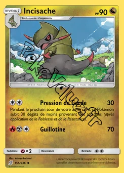 Carte Pokémon Incisache n°155 de la série Harmonie des Esprits