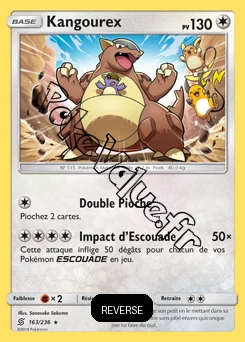 Carte Pokémon Kangourex Reverse n°163 de la série Harmonie des Esprits