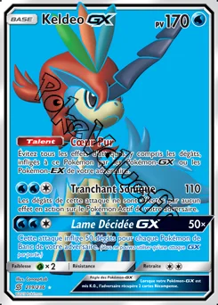 Carte Pokémon Keldeo GX  n°219 de la série Harmonie des Esprits