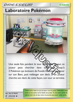 Carte Pokémon Laboratoire Pokémon n°205 de la série Harmonie des Esprits