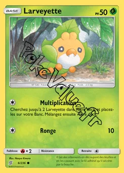 Carte Pokémon Larveyette n°6 de la série Harmonie des Esprits