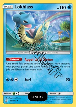Carte Pokémon Lokhlass Reverse n°36 de la série Harmonie des Esprits