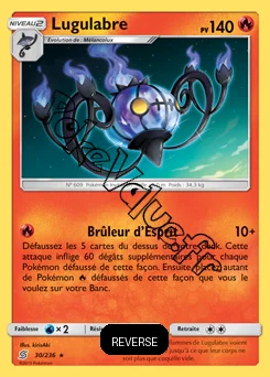 Carte Pokémon Lugulabre Reverse n°30 de la série Harmonie des Esprits