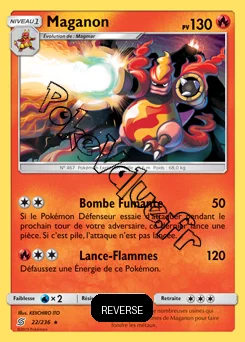 Carte Pokémon Maganon Reverse n°22 de la série Harmonie des Esprits