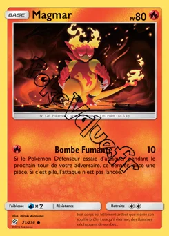 Carte Pokémon Magmar  n°21 de la série Harmonie des Esprits