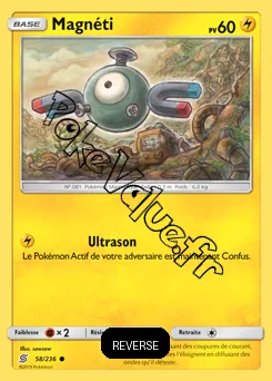 Carte Pokémon Magnéti Reverse n°58 de la série Harmonie des Esprits