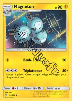Carte Pokémon Magnéton n°59 de la série Harmonie des Esprits