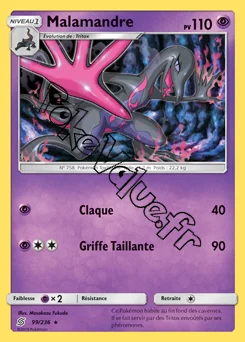 Carte Pokémon Malamandre n°99 de la série Harmonie des Esprits