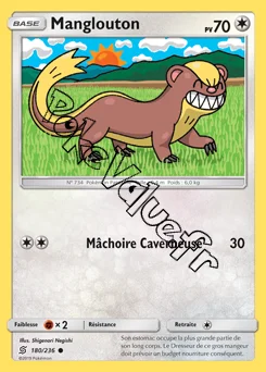 Carte Pokémon Manglouton n°180 de la série Harmonie des Esprits