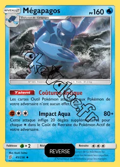 Carte Pokémon Mégapagos Reverse n°45 de la série Harmonie des Esprits