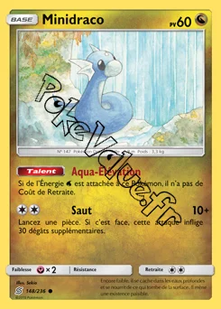 Carte Pokémon Minidraco n°148 de la série Harmonie des Esprits