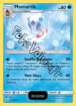 Carte Pokémon Momartik Reverse n°38 de la série Harmonie des Esprits