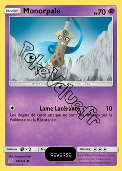 Carte Pokémon Monorpale Reverse n°93 de la série Harmonie des Esprits