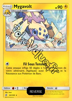 Carte Pokémon Mygavolt Reverse n°62 de la série Harmonie des Esprits