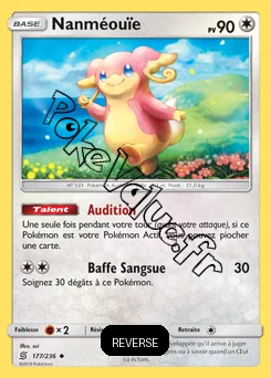 Carte Pokémon Nanméoüïe Reverse n°177 de la série Harmonie des Esprits