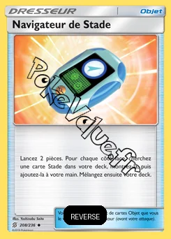 Carte Pokémon Navigateur de Stade Reverse n°208 de la série Harmonie des Esprits