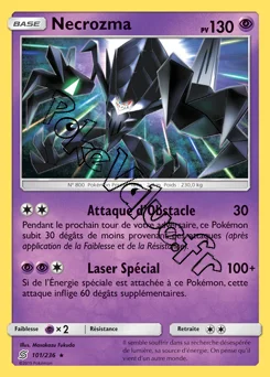 Carte Pokémon Necrozma  n°101 de la série Harmonie des Esprits