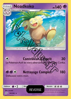 Carte Pokémon Noadkoko Reverse n°74 de la série Harmonie des Esprits