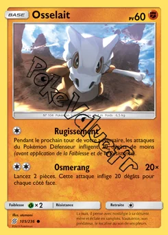 Carte Pokémon Osselait n°105 de la série Harmonie des Esprits