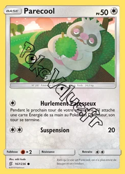Carte Pokémon Parecool n°167 de la série Harmonie des Esprits